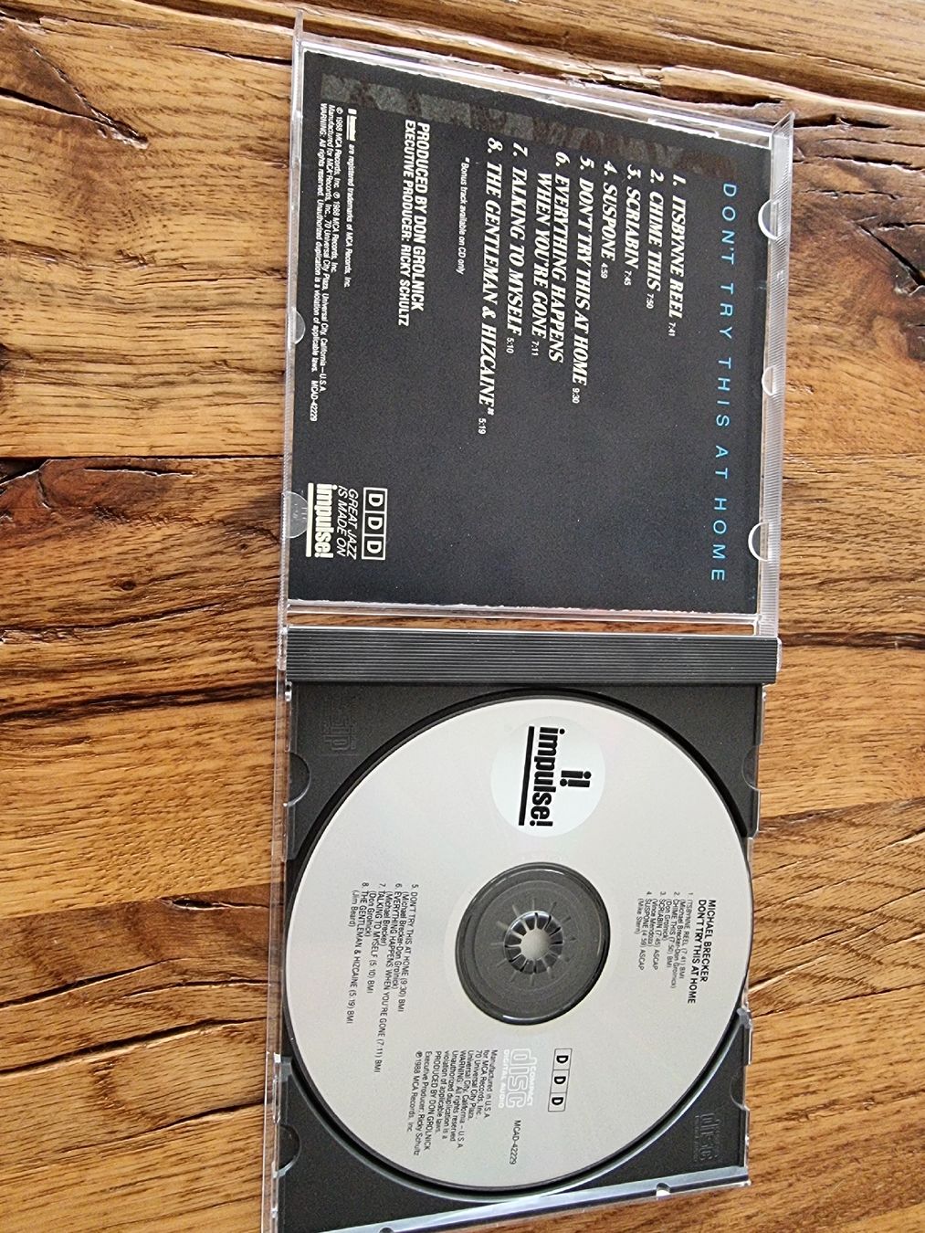 CD: MICHAEL BRECKER DON'T TRY THIS AT HOME – Usato da Zofingen venduto da Tinpan 1