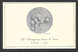 Le Locle IV Championat Suisse de Force 1922