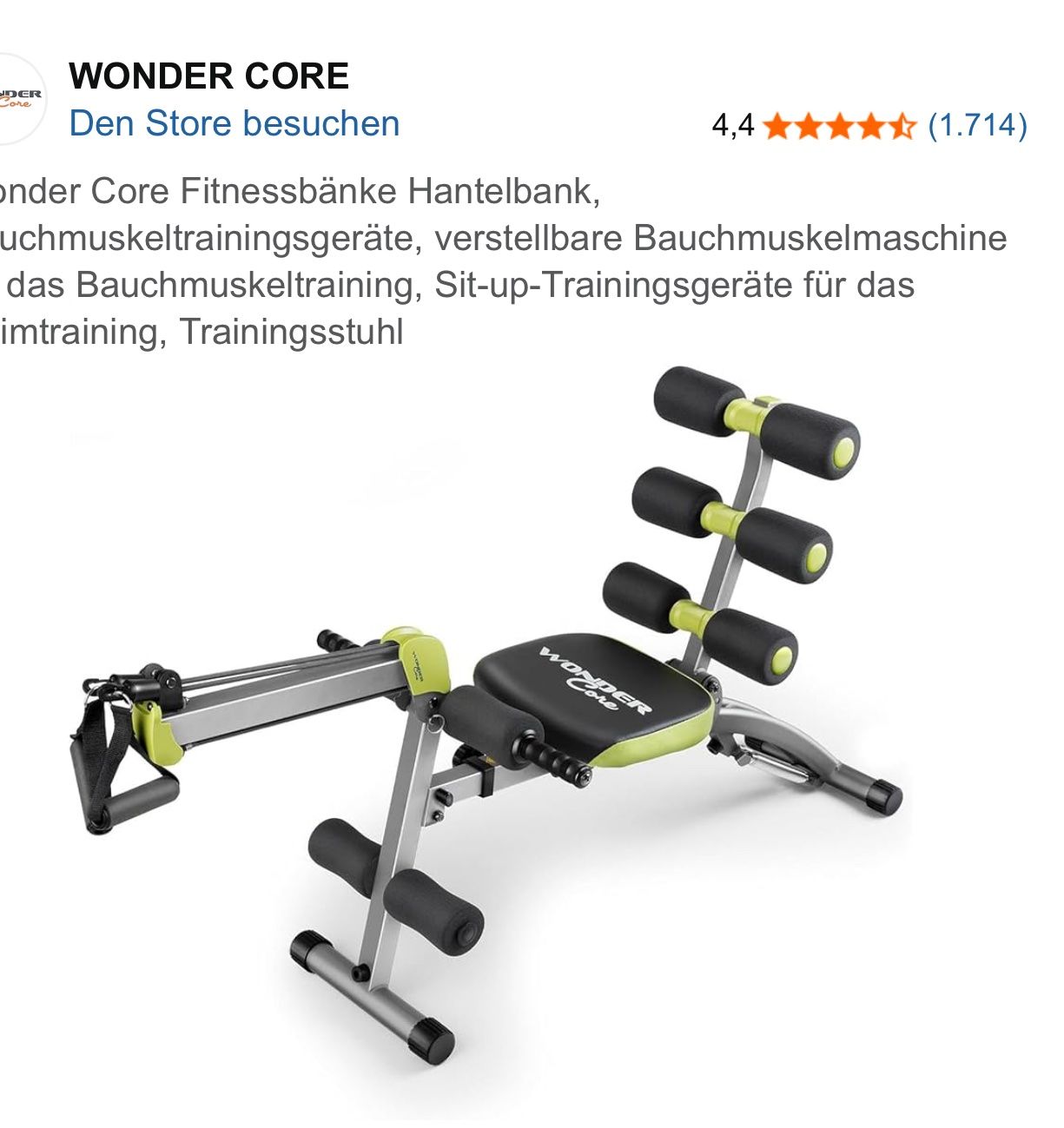 Hometrainer: Wondercore Fitnessgerät – Usato da Oetwil an der Limmat venduto da Prinzaessli123