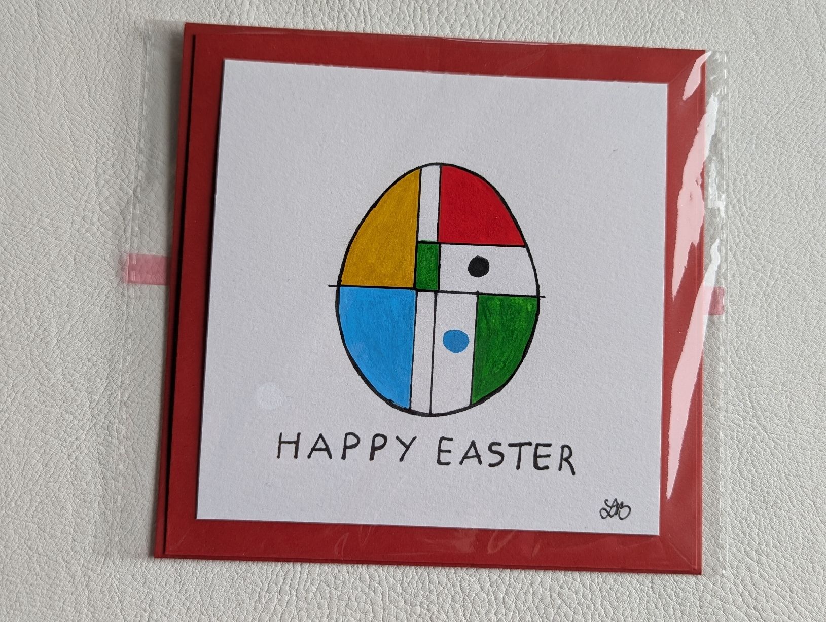 Karten: Unique hand painted Easter Card – Neu und originalverpackt aus Winterthur von LaVieColor 5