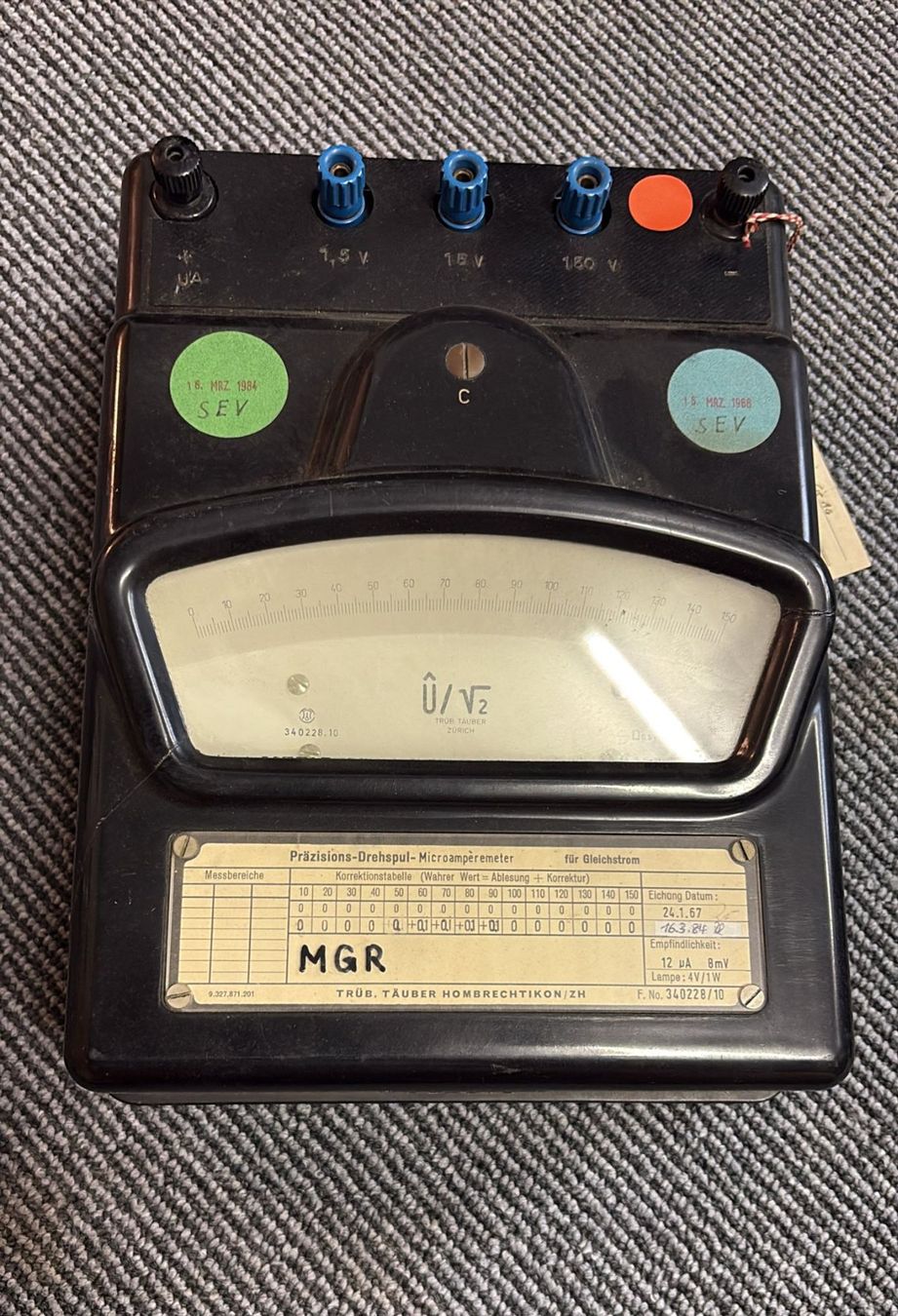 Mesurer: antiker Microampermeter – D'occasion à Wangen b. Olten par Hba2