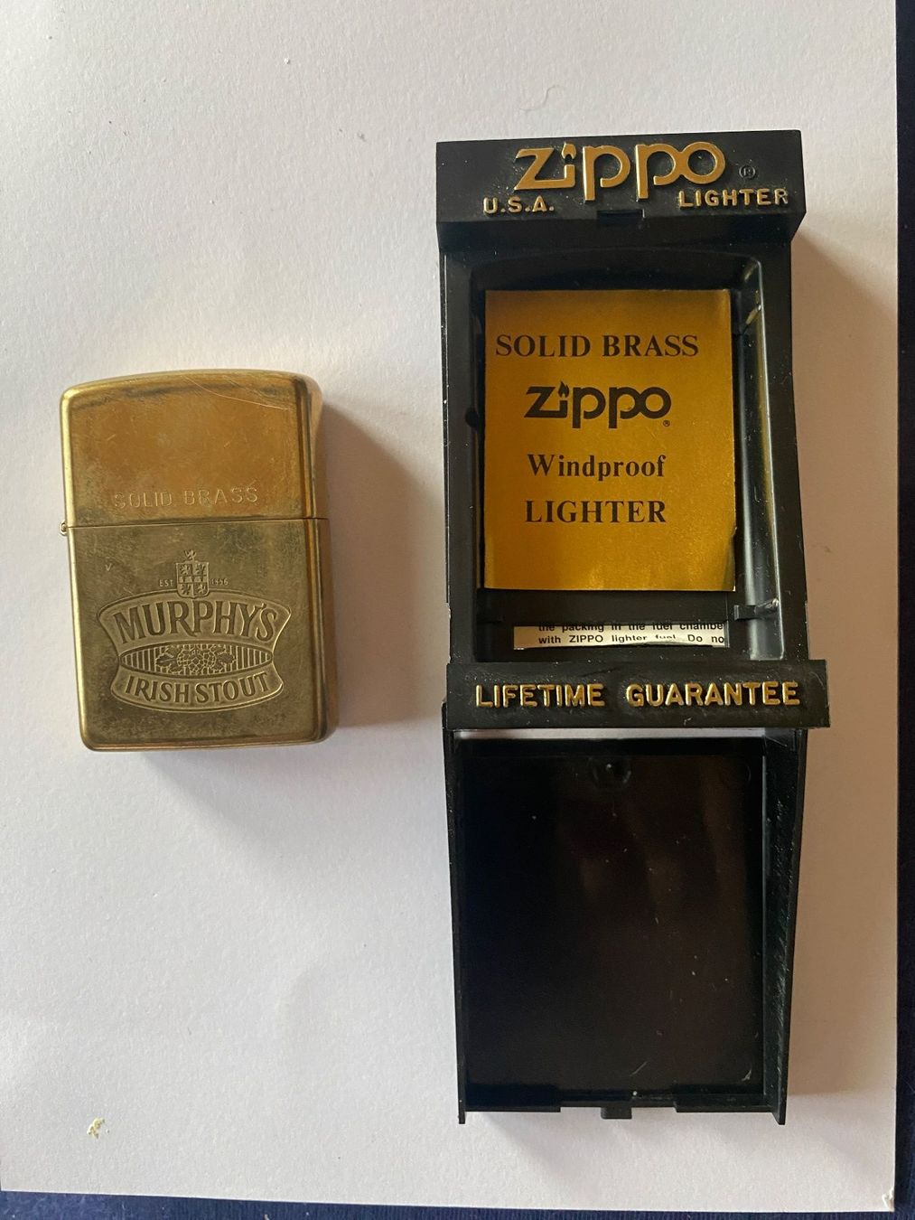 Zippo Accendini: Feuerzeug Zippo Murphys Irish Stout – Usato da Utzenstorf venduto da Horner18