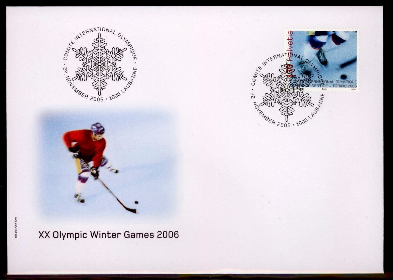 Tutti i francobolli: 2005, FDC, Olypmische Spiele Turin 2006 – Usato da Willisau venduto da Vollstempel