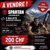 A vendre 2 billets pour la Spartan de Verbier