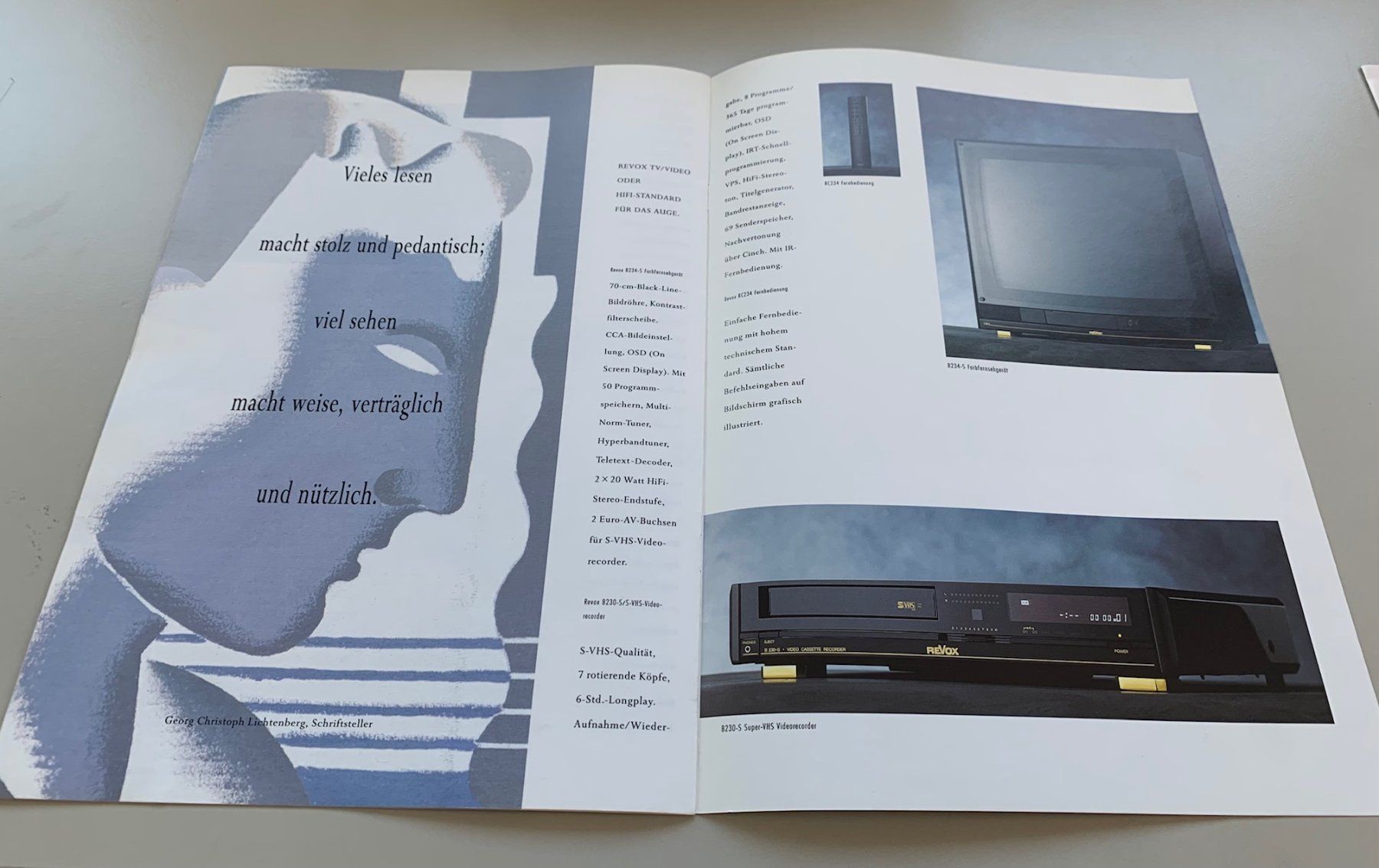 Revox Documenti: ORIGINAL VINTAGE REVOX PROGRAMM PROSPEKT 1990 – Nuovo (secondo la descrizione) da Seuzach venduto da torensu 2