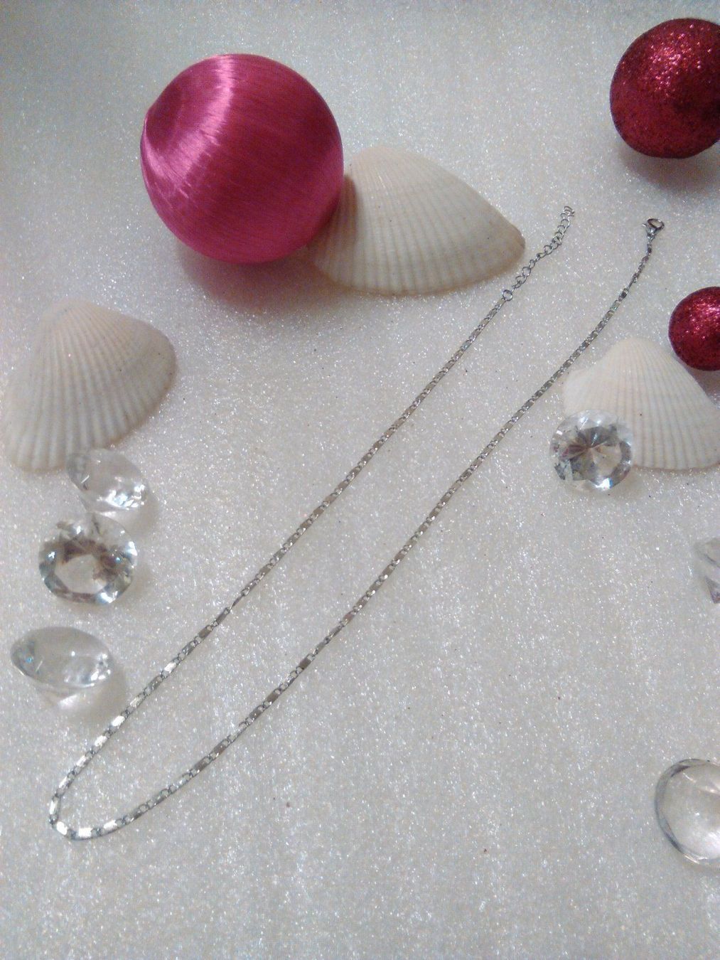 Catenine: modeschmuck ketten,silber farbe glanzig – Nuovo (secondo la descrizione) da Basel venduto da bijoutrie_4 4