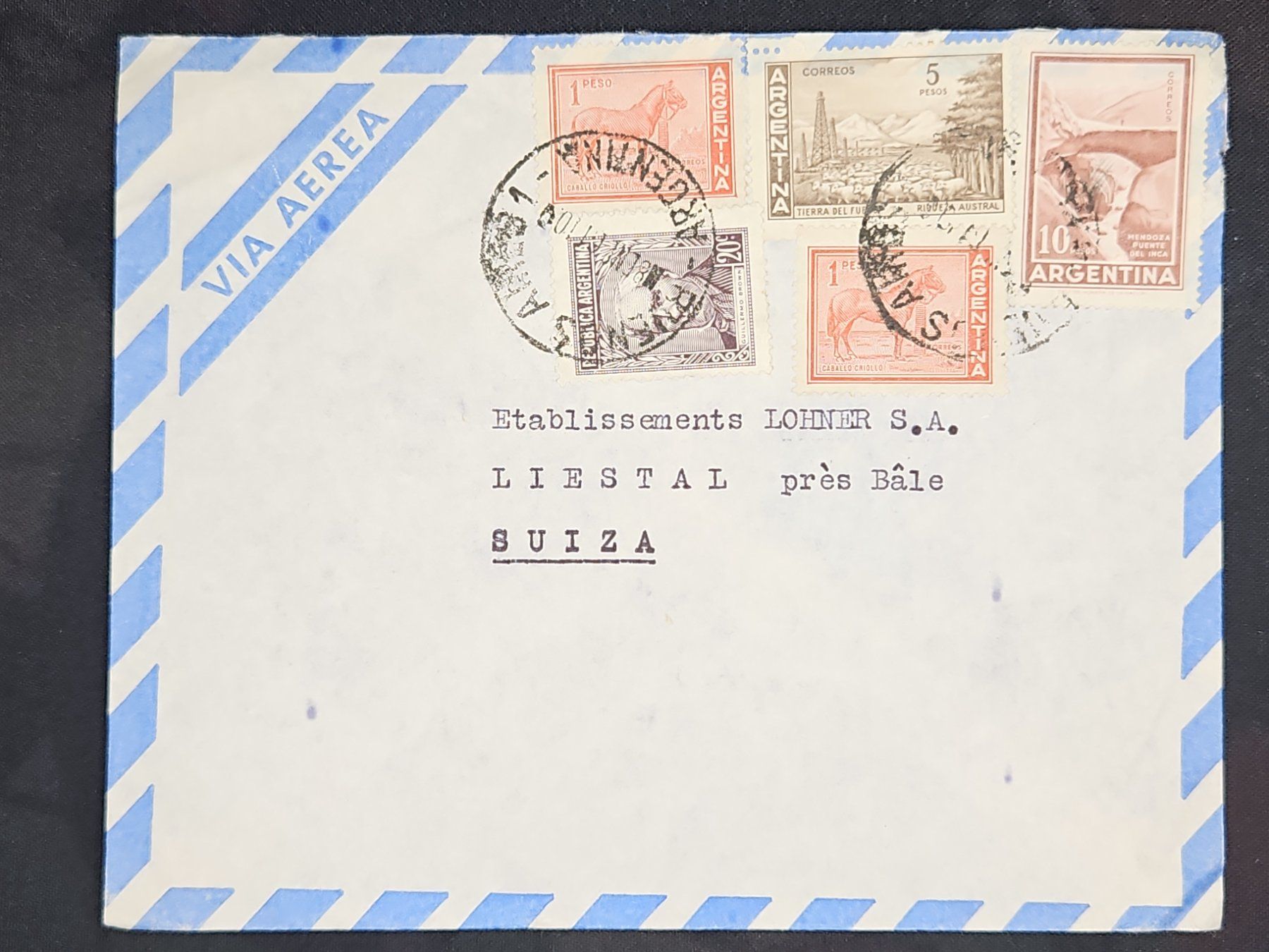Tutti i francobolli: CL24 Enveloppe + Timbre Argentine 19xx – Usato da Cousset venduto da Patrick_Collections