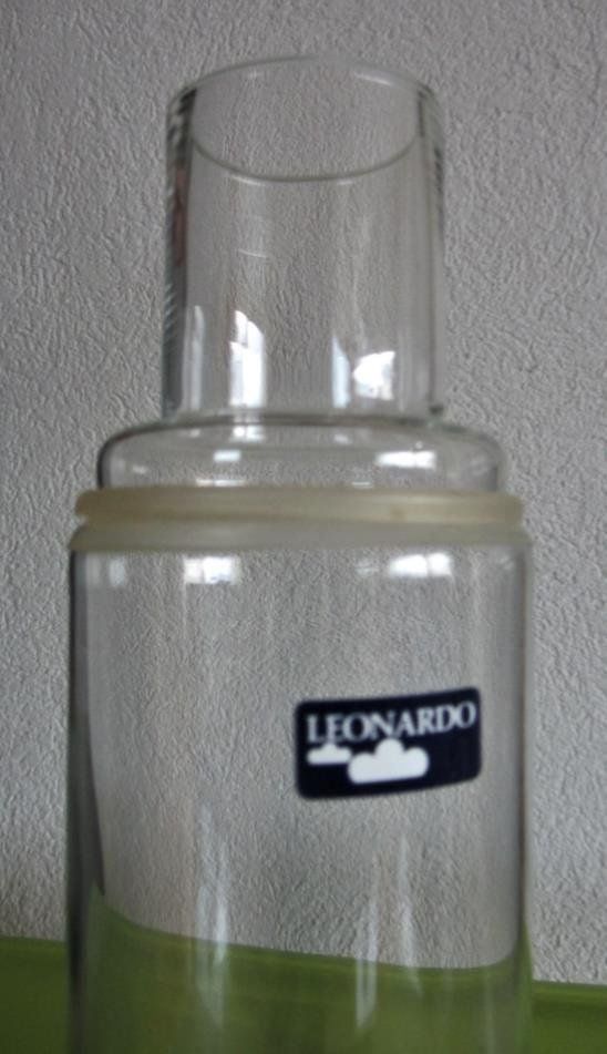 Caraffe: Wasserkaraffe mit Trinkglas LEONARDO, neu – Nuovo (secondo la descrizione) da Russikon venduto da Pebblybeach 2