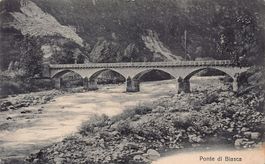 Ponte di Biasca, circolata 1916
