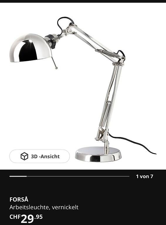 Ikea Lampade: FORSA Tischlampe von ikea – Usato da Luzern venduto da sunnymountain33
