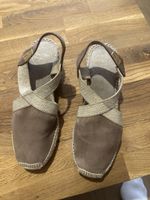 Tons Pons Keilabsatz Espadrilles Grösse 36 Braunes Leder