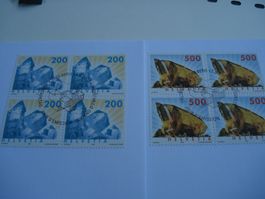 Satz Dauermarke 2 + 5.- , 2002, FDC Satz + 4erblock, 3 Bel