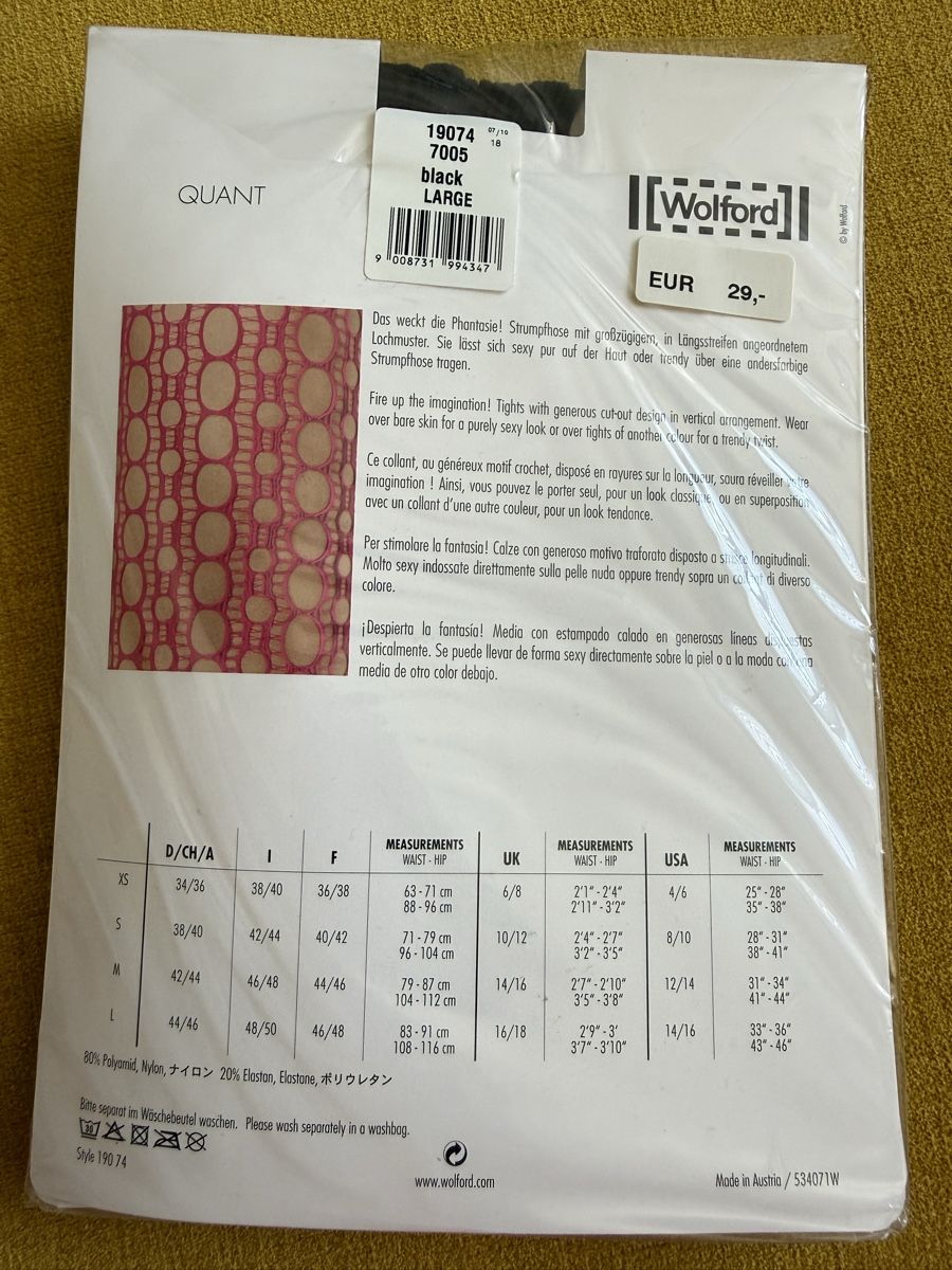 Wolford Calze & Collant: Wolford Strumpfhose neu – Nuovo e nell'imballaggio originale da Feusisberg venduto da Mila1122 1