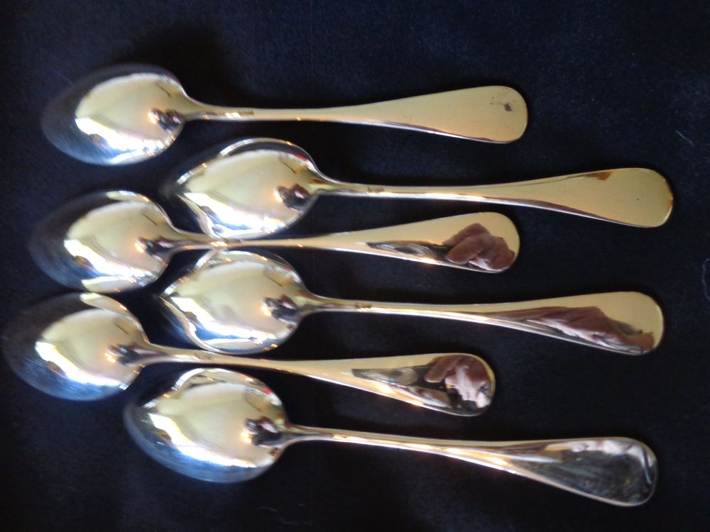 Jezler Cucchiai: - 6 X CUILLERES A DESSERTS JEZLER BAGUETTE ARGENT 800 – Nuovo (secondo la descrizione) da Morges venduto da argento.oro.65 4