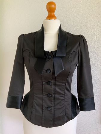 Jacket, tailliert, schwarz, POEM, Grösse S, hochwertig!