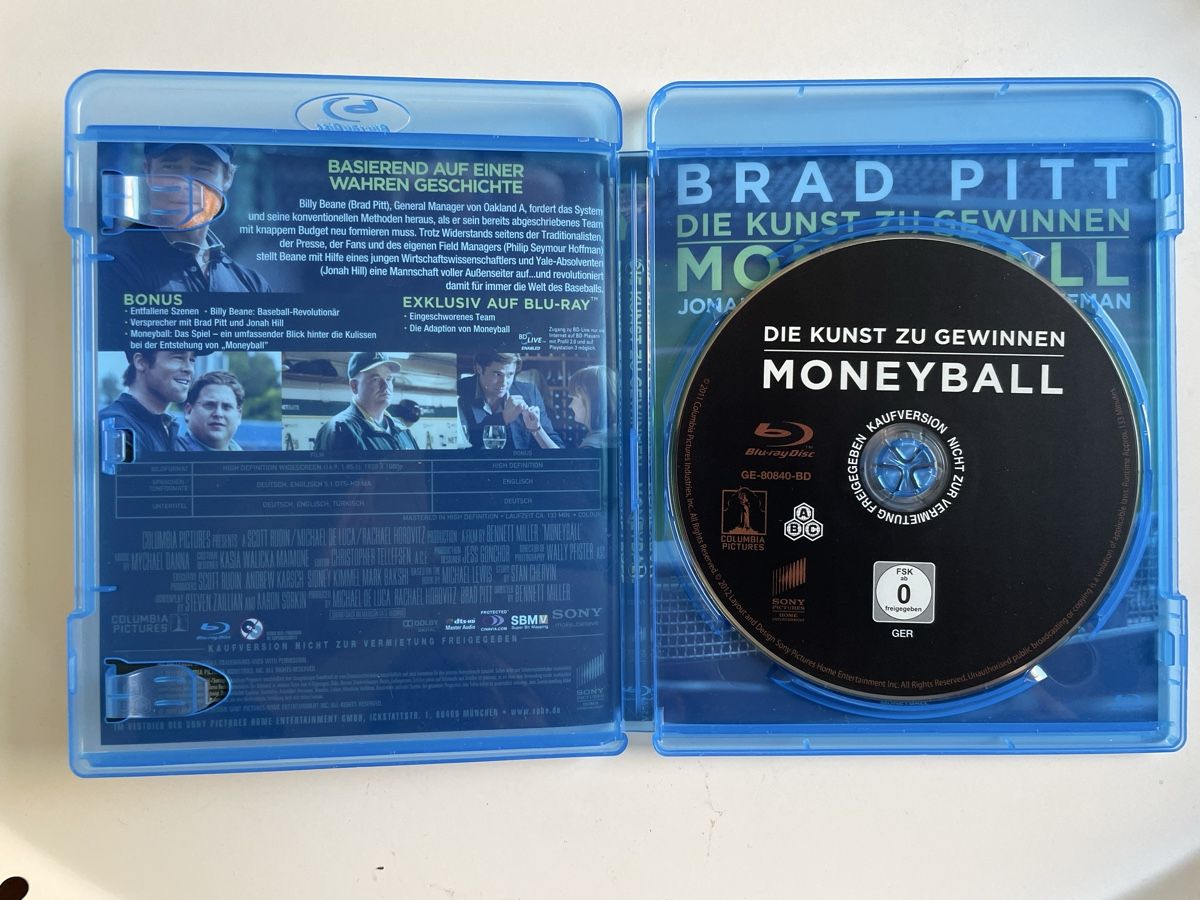 Tutti i DVDs: Moneyball - Blu-ray – Usato da Zürich venduto da Ali-Olmi 2