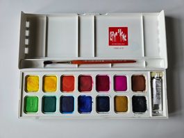 Boite de peinture Caran D'Ache - 15 gouaches
