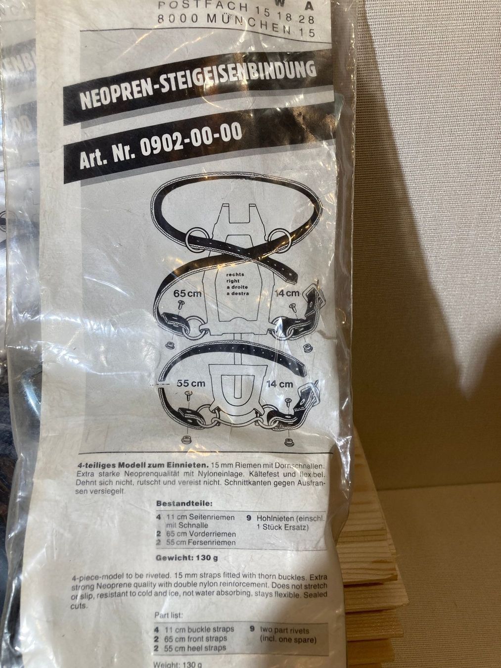 Altro in Alpinismo & Escursioni: Steigeisenbindung 1 Paar Neopren Neu – Nuovo e nell'imballaggio originale da Steffisburg venduto da pet_2d5t 4