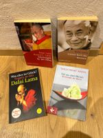 3 Bücher von Dalai Lama, 1 Buch von Thich Nhat Hanh