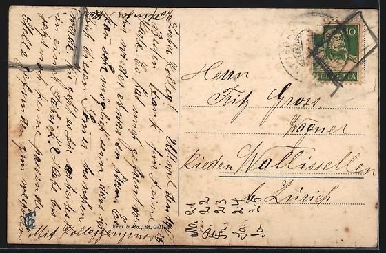 Cartes postales: Weissbad, Ortspartie mit Ebenalp, Schäf – D'occasion à Berlin par bartko-reher 1