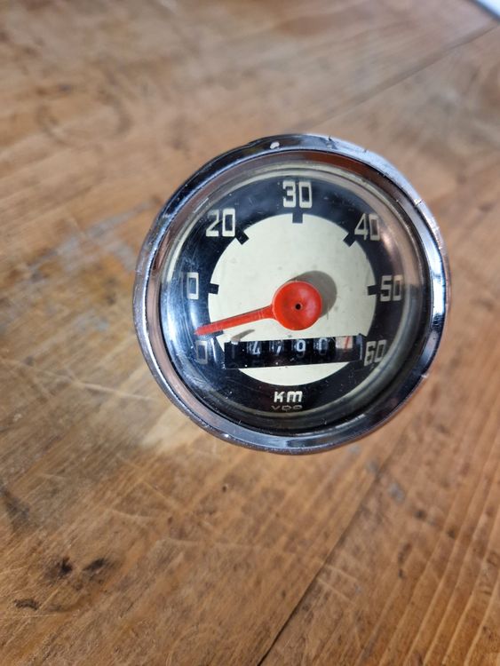 Compteur De Vitesse VDO 60mm 80 Km/h Pour Mopeds Anciens (Kreidler, Puch, Zündapp) - Entraînement VDO