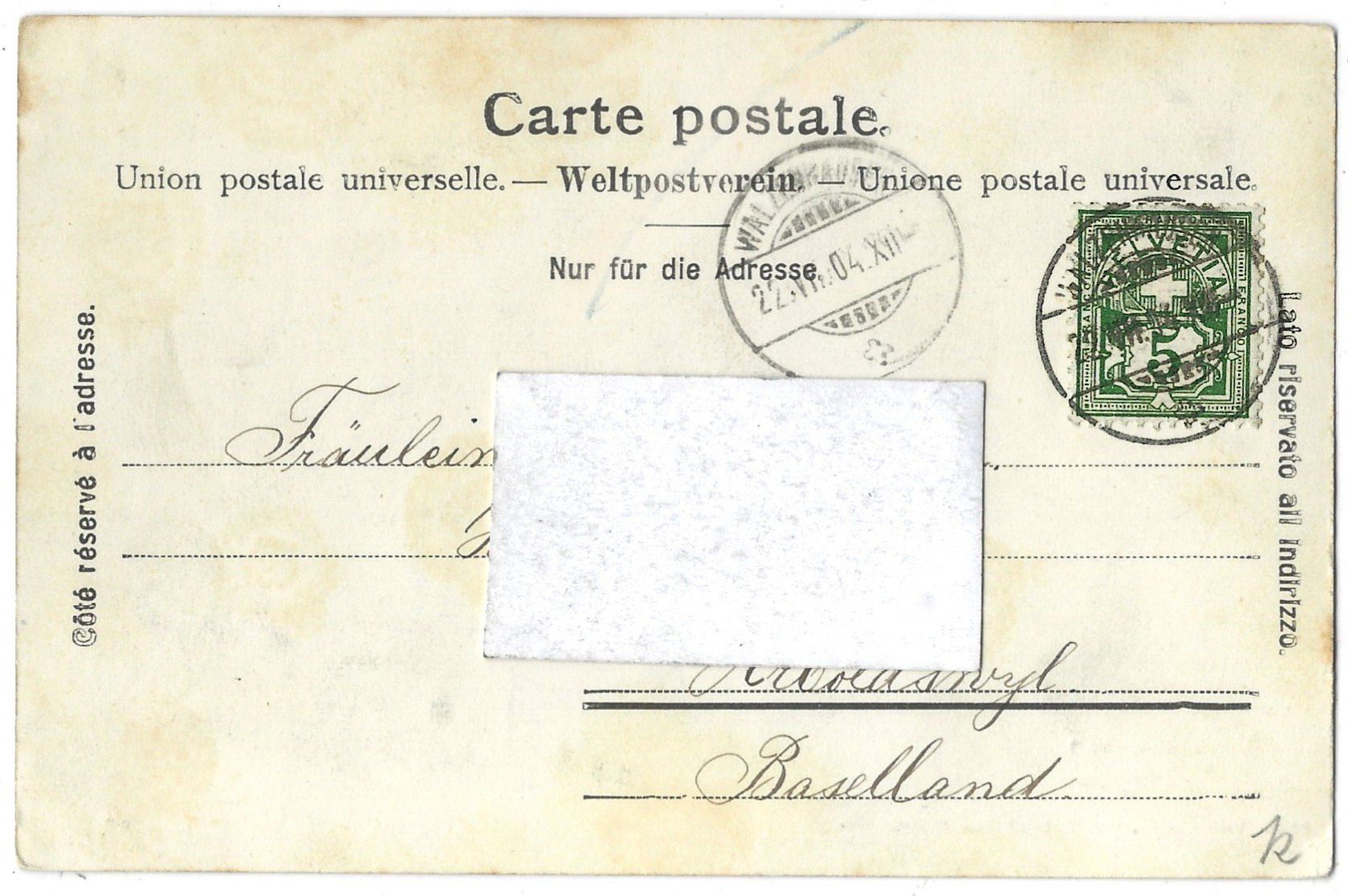 Cartoline postali: Walzenhausen – Usato da Bütschwil venduto da Jackson1A 1