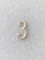 21 mm Silber Nummer 3 für Schulterpatte