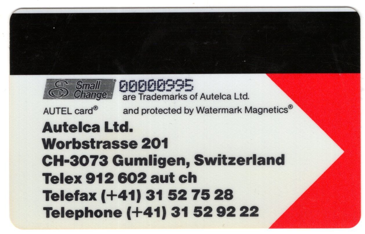 Schede telefoniche: swatch - AUTELCA Demonstrations-Telefonkarte – Usato da Eglisau venduto da Chperfins 1