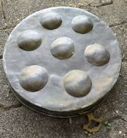 Antike Kupferpfanne mit 7 Beulen (Schneckenpfanne)