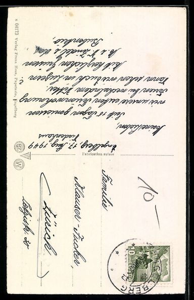 Cartoline postali: Engelberg, Blick auf den Ort mit Hotels  – Usato da Berlin venduto da bartko-reher 1