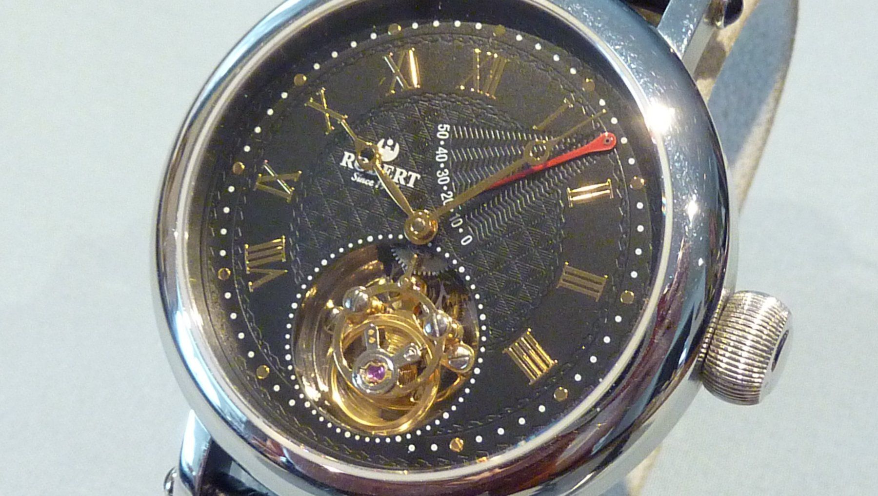 Orologi: Echtes Tourbillon, Glasboden,  Full Set – Nuovo (secondo la descrizione) da Reinach venduto da Kerlchen