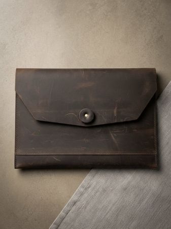 Premium Echtes Leder Tablet-Hülle – Handgefertigt (Passend f