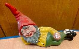 Gartenzwerg antik - Der Faulenzer -