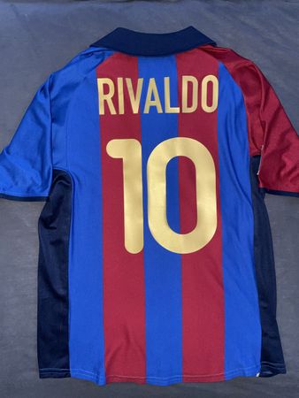 FC BARCELONA RIVALDO NIKE FUSSBALL TRIKOT MESSI Brasilien