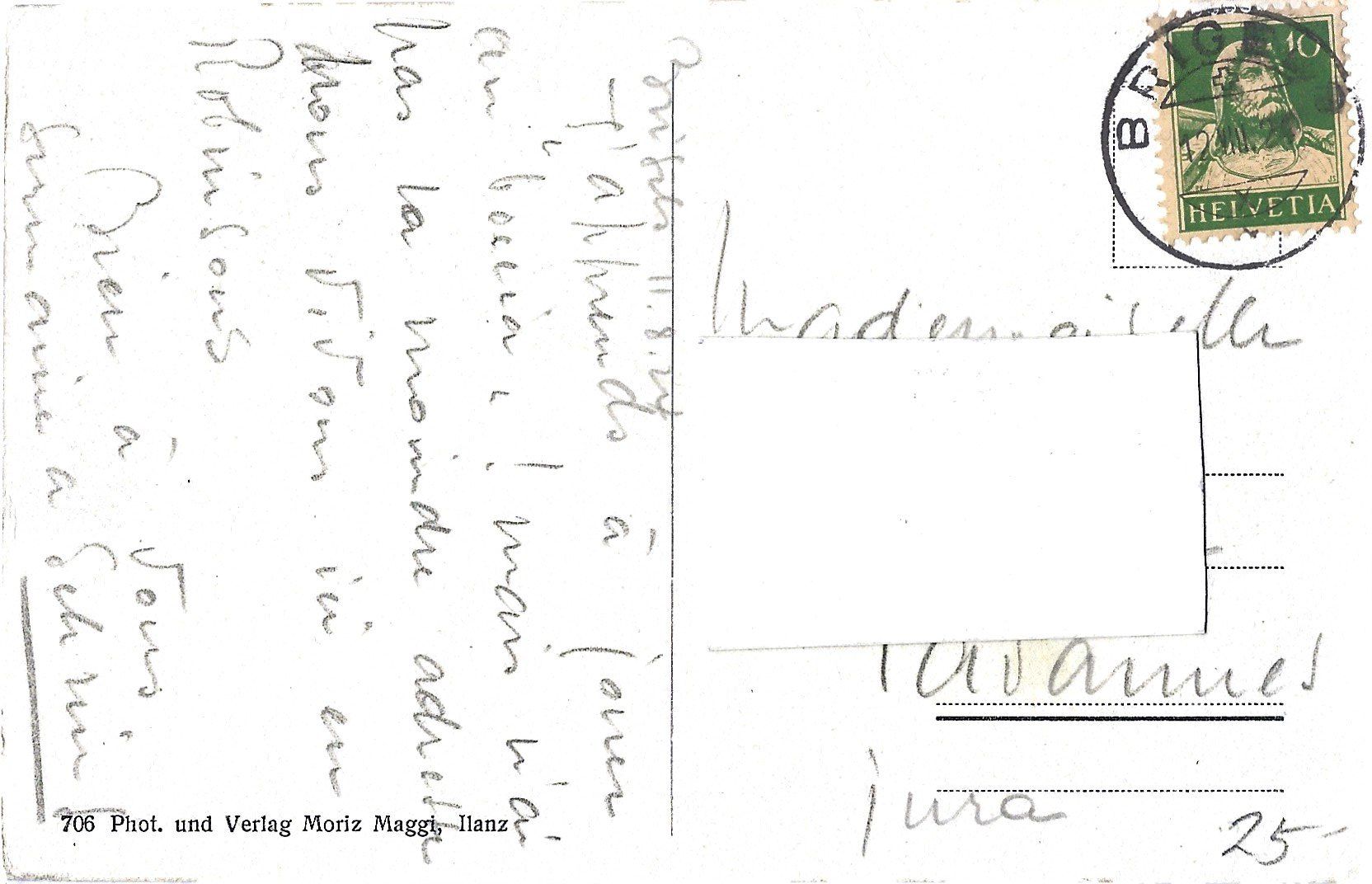Cartoline postali: KORNFELD  IN  BRIGELS – Usato da Bütschwil venduto da Jackson1A 1