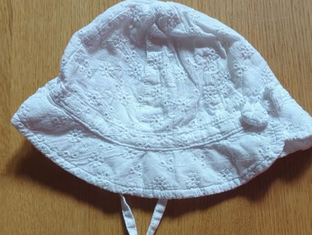Kinder Sommerhut Weiss 2 Monat