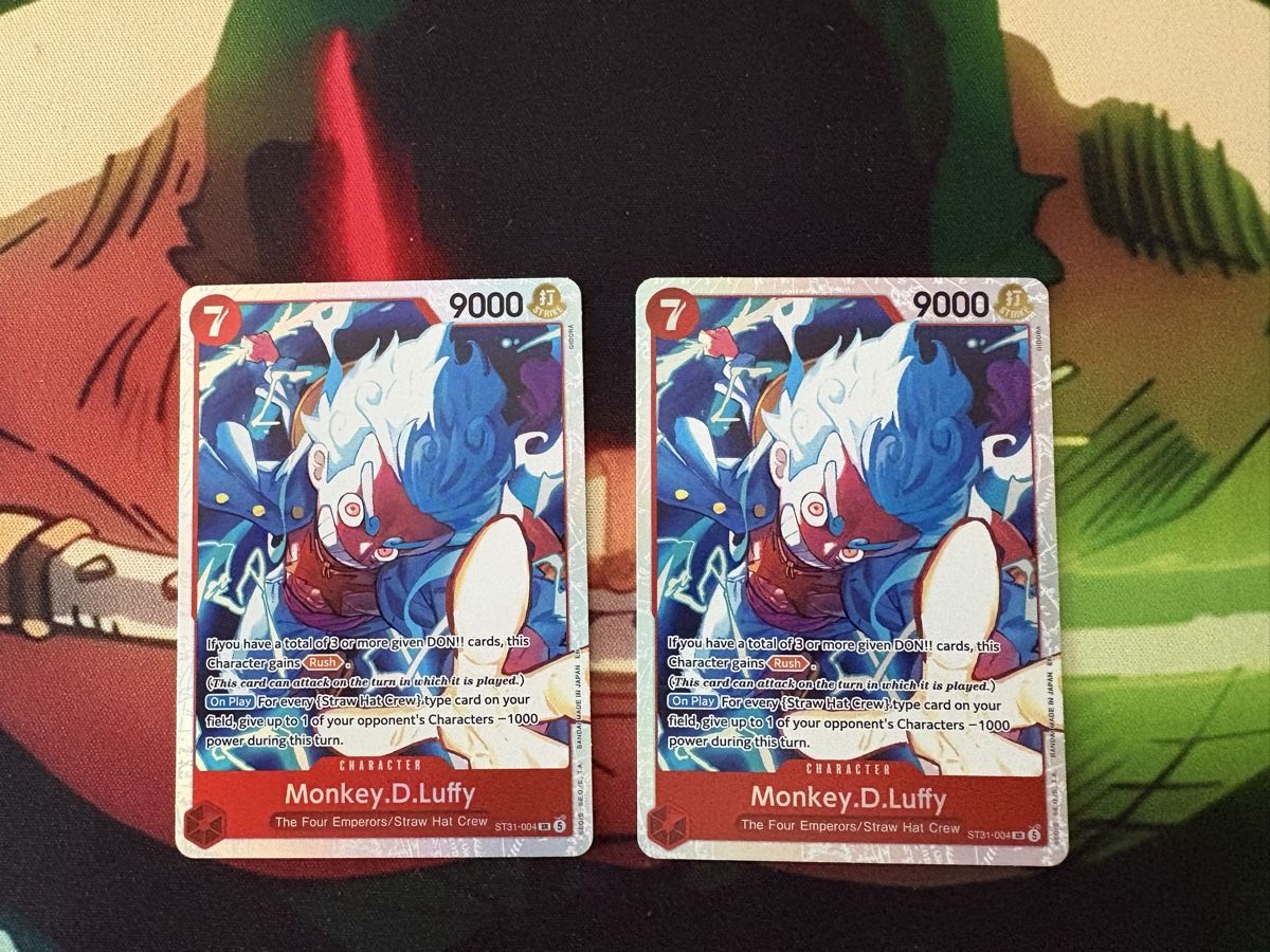 Bandai Sammelbilder & Trading cards: Carte Monkey.D.Luffy One Piece St31-004 2x – Gebraucht aus Taverne von jod_2xf9