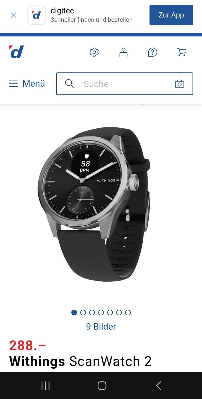 Smartwatch: Withings Scanwatch 2 – Gebraucht aus Maur von Tashi010 9