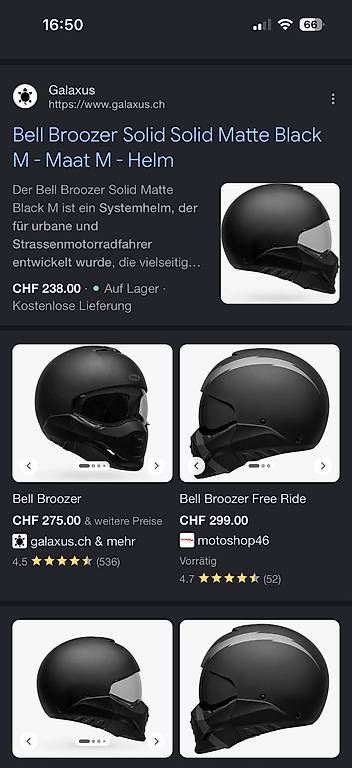 Helme & Visiere: Motorrad Helm Bell Broozer Solid Solid Matte Black L – Neu und originalverpackt aus Volketswil von lis_s8ql 4