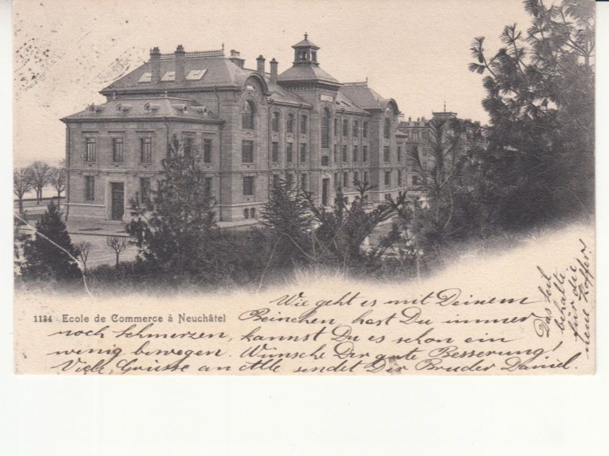 Ansichtskarten: Neuchâtel 1907 – Gebraucht aus Bürglen TG von StampGraf