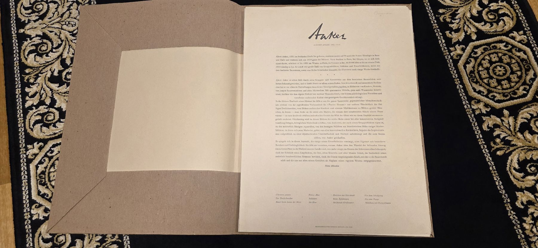 Poster & Bilder: Albert Anker Kunstmappe von 1946 – Gebraucht aus Kaufdorf von Nati-Nati 5