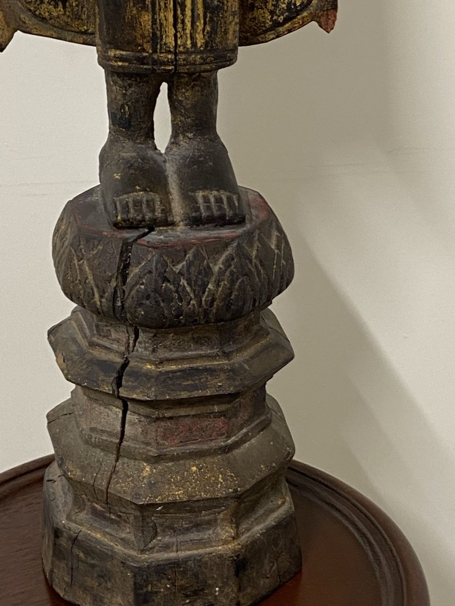Sculture & Statue: Antike Buddha Statue aus Holz, Asien – Usato da Dietikon venduto da brocki-eyra 3