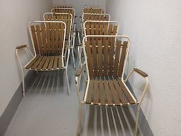 9 Bigla Stapelstühle 60/70 Jahre