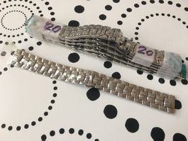 6x ZENITH ORIG. - BRACELET ACIER - STRAP STEEL STAHL - NEW !