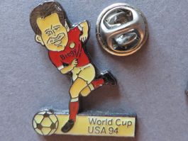 PIN, SCHWEIZER NATI FUSSBALL SPIELER BREGY, WM 94 USA