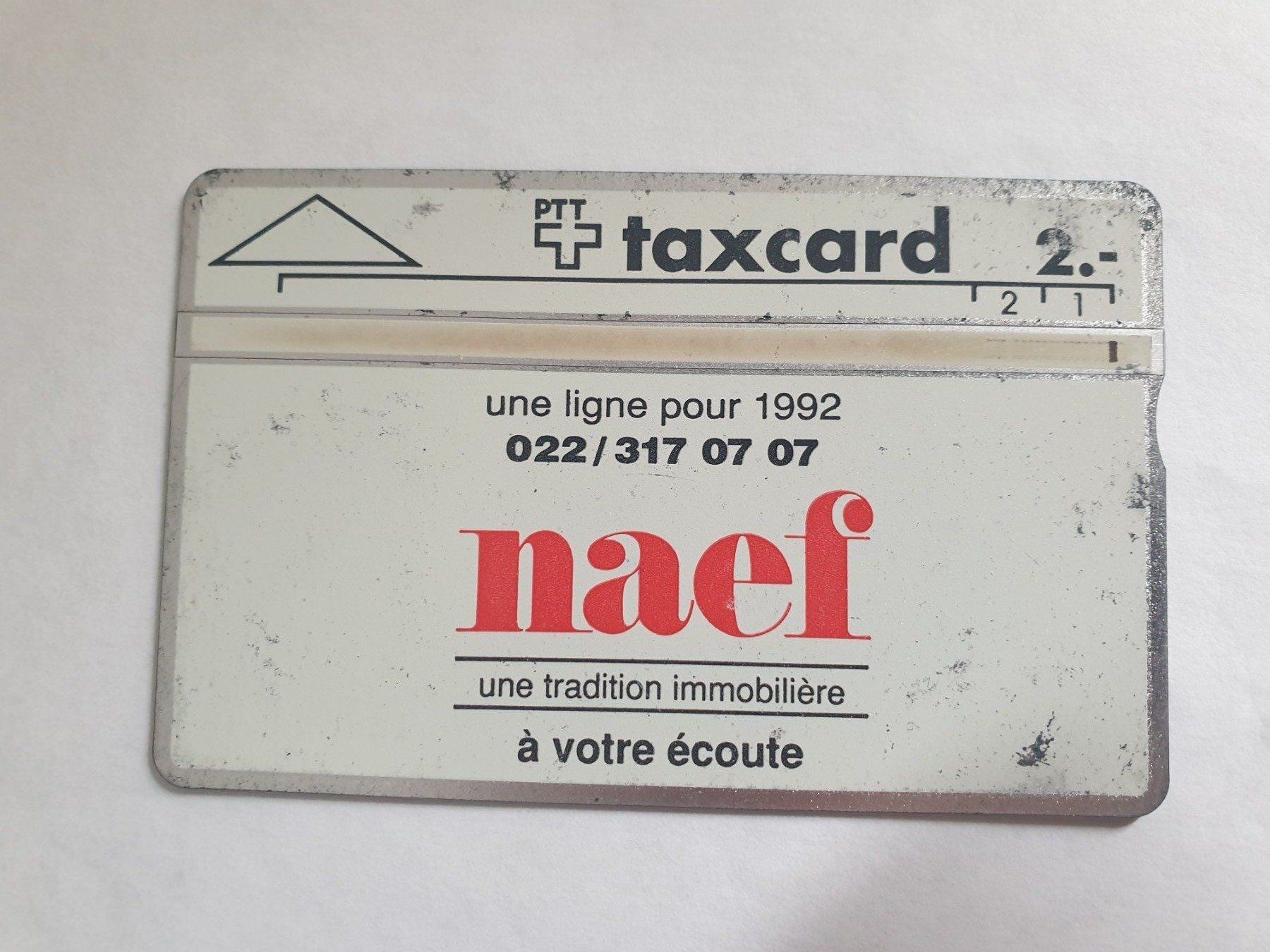 Schede telefoniche: Naef Immobilien 1.Variante K-91/108A – Usato da Rain venduto da chesz