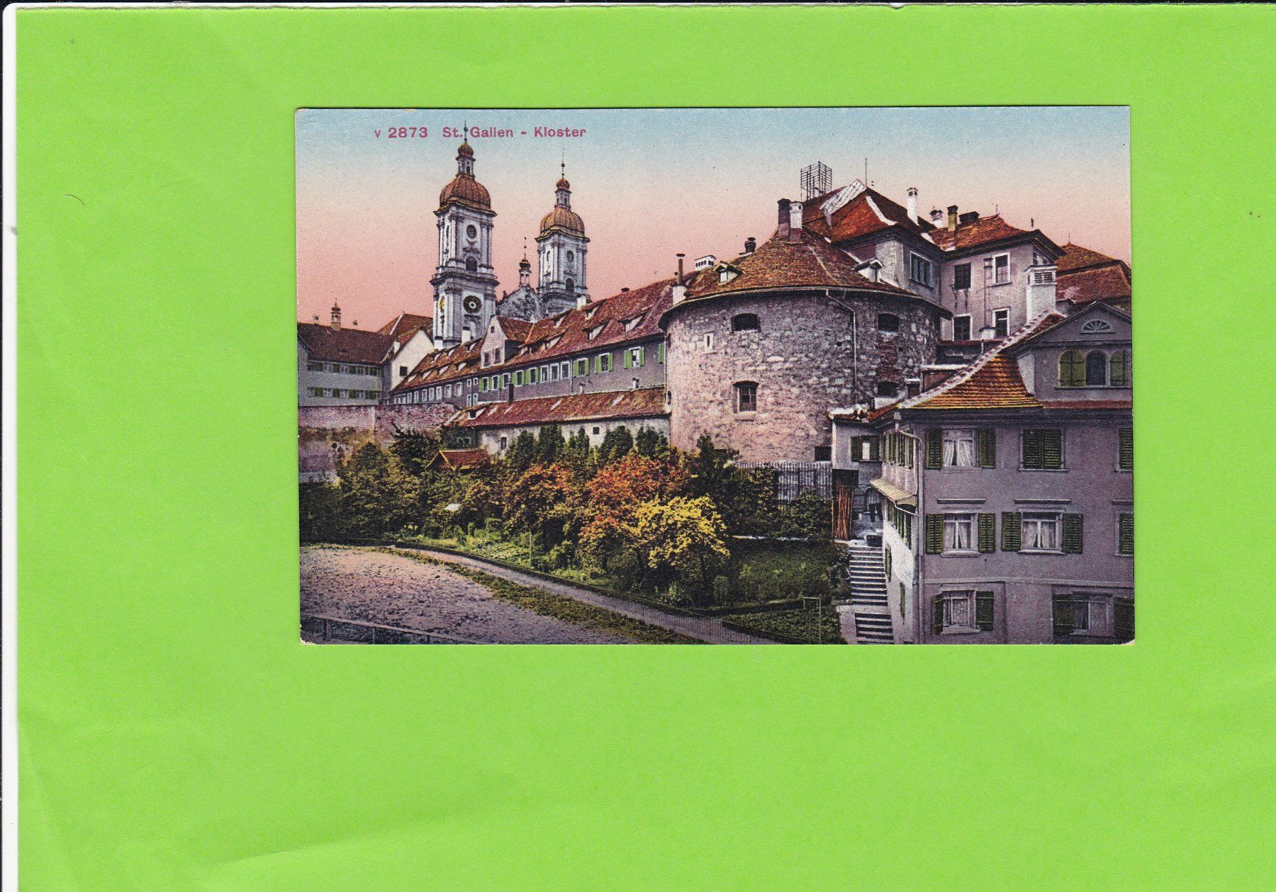 Cartoline postali: St. Gallen-Kloster – Usato da St. Peterzell venduto da neckertal