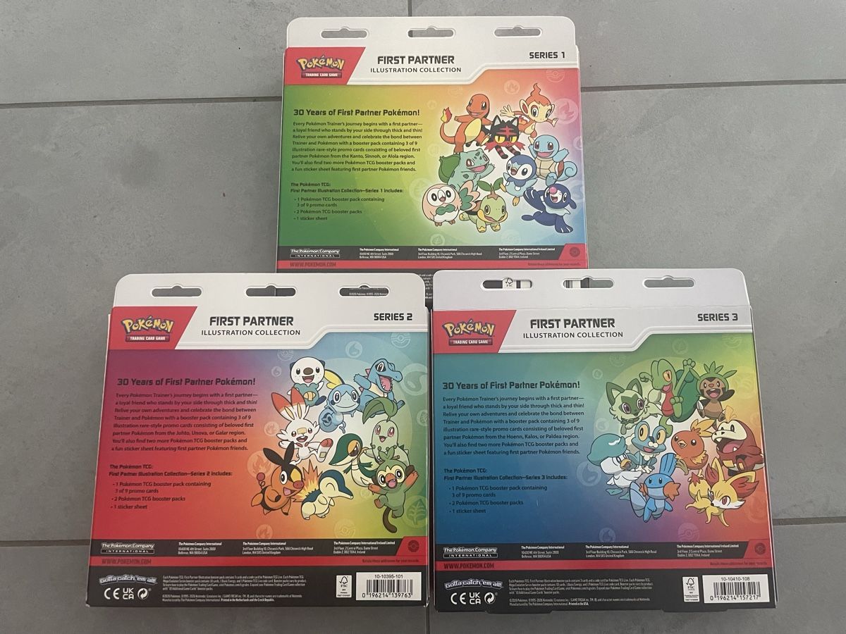 Carte collezionabili: Pokémon First Partner Serie 1-3 EN – Nuovo e nell'imballaggio originale da Siebnen venduto da Rem_zi 1