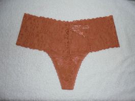 VICTORIA'S SECRET LACIE WIDE BAND THONG, M, NEU