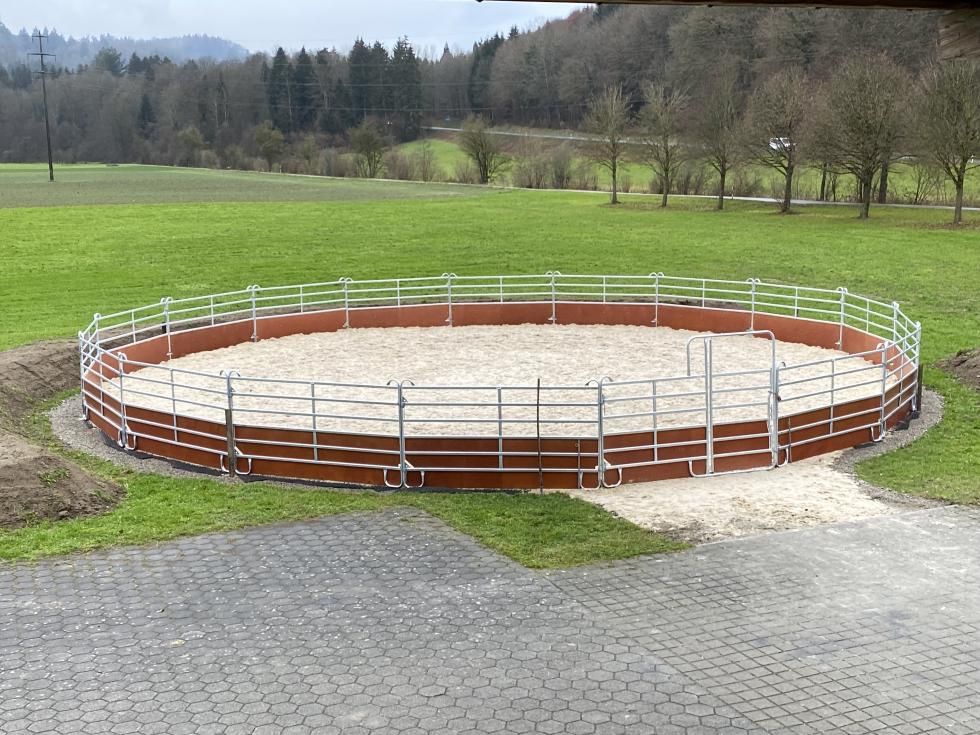 Recinzioni: Round-Pen 16,2m Durchmesser  – Nuovo (secondo la descrizione) da Lausen venduto da ReitanlageGalms 1
